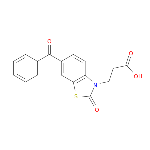 3(2H)-Benzothiazolepropanoic acid, 6-benzoyl-2-oxo-