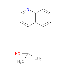 3-Butyn-2-ol, 2-methyl-4-(4-quinolinyl)-