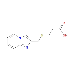 3-({Imidazo[1,2-a]pyridin-2-ylmethyl}sulfanyl)propanoic Acid