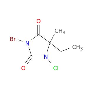 2,4-Imidazolidinedione, 3-bromo-1-chloro-5-ethyl-5-methyl-