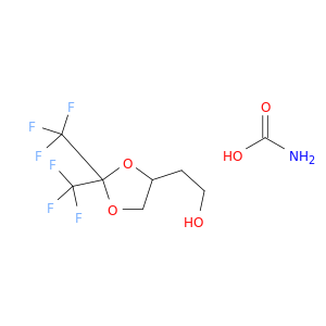 1,3-Dioxolane-4-ethanol, 2,2-bis(trifluoromethyl)-, carbamate