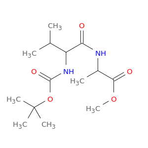 L-Alanine, N-[N-[(1,1-dimethylethoxy)carbonyl]-L-valyl]-, methyl ester