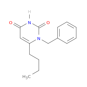 2,4(1H,3H)-Pyrimidinedione, 6-butyl-1-(phenylmethyl)-