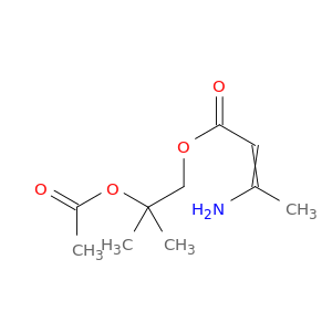 2-Butenoic acid, 3-amino-, 2-(acetyloxy)-2-methylpropyl ester