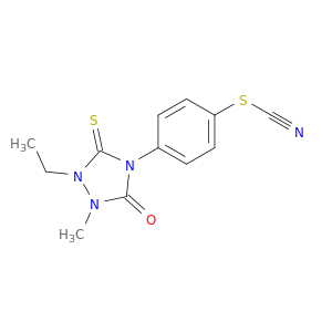 Thiocyanic acid, 4-(tetrahydro-1-oxo-3-thioxo-1H-[1,2,4]triazolo[1,2-a]pyridazin-2(3H)-yl)phenylester