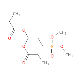 Phosphonic acid, [3,3-bis(1-oxopropoxy)propyl]-, dimethyl ester