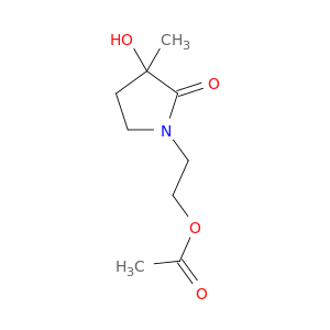 2-Pyrrolidinone, 1-[2-(acetyloxy)ethyl]-3-hydroxy-3-methyl-