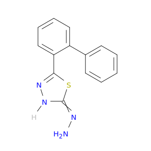 1,3,4-Thiadiazol-2(3H)-one, 5-[1,1'-biphenyl]-2-yl-, hydrazone