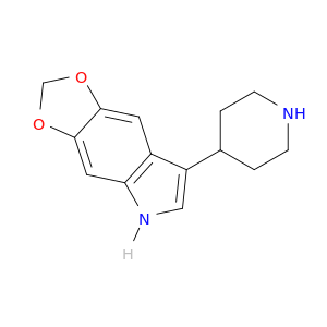 5H-1,3-Dioxolo[4,5-f]indole, 7-(4-piperidinyl)-