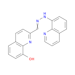 2-Quinolinecarboxaldehyde,8-hydroxy-, 2-(8-quinolinyl)hydrazone