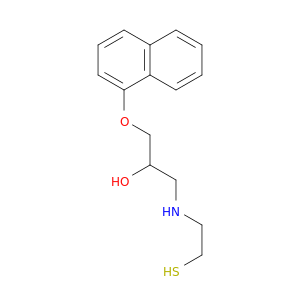 2-Propanol,1-[(2-mercaptoethyl)amino]-3-(1-naphthalenyloxy)-