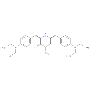 3-Piperidinone, 2,6-bis[[4-(diethylamino)phenyl]methylene]-4-methyl-