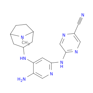 5-((5-Amino-4-((8-methyl-8-azabicyclo[3.2.1]octan-3-yl)amino)pyridin-2-yl)amino)pyrazine-2-carbonitrile