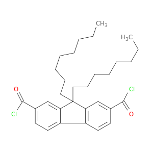 9H-Fluorene-2,7-dicarbonyl dichloride, 9,9-dioctyl-