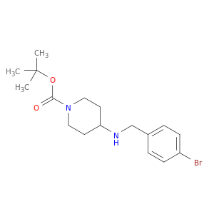 1-Piperidinecarboxylic acid, 4-[[(4-bromophenyl)methyl]amino]-,1,1-dimethylethyl ester
