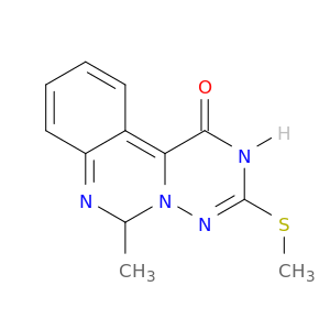 2H-[1,2,4]Triazino[1,6-c]quinazolin-1(6H)-one, 6-methyl-3-(methylthio)-