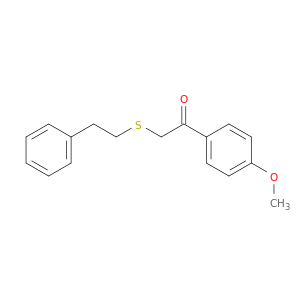 Ethanone, 1-(4-methoxyphenyl)-2-[(2-phenylethyl)thio]-