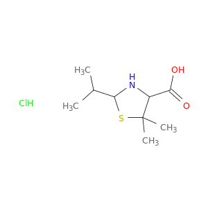 4-噻唑烷羧酸,5,5-二甲基-2-(1-甲基乙基)-,盐酸盐(1：1)