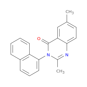 4(3H)-Quinazolinone, 2,6-dimethyl-3-(1-naphthalenyl)-