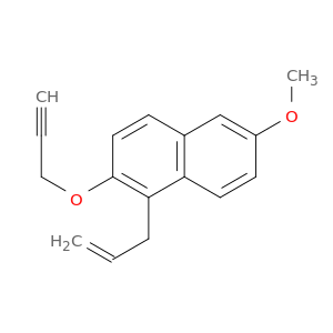 Naphthalene, 6-methoxy-1-(2-propen-1-yl)-2-(2-propyn-1-yloxy)-