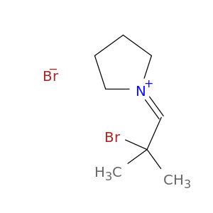 Pyrrolidinium, 1-(2-bromo-2-methylpropylidene)-, bromide