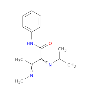Butanamide, 2-[(1-methylethyl)imino]-3-(methylimino)-N-phenyl-