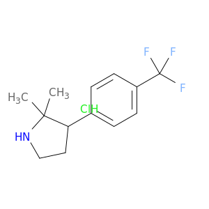2,2-Dimethyl-3-[4-(trifluoromethyl)phenyl]pyrrolidine Hydrochloride