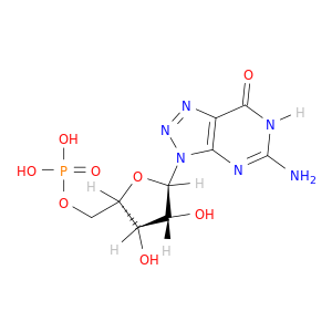 7H-1,2,3-Triazolo[4,5-d]pyrimidin-7-one,5-amino-3,4-dihydro-3-(5-O-phosphono-b-D-ribofuranosyl)- (9CI)