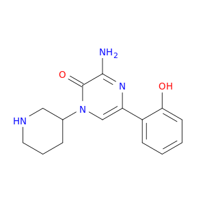 2(1H)-吡嗪酮,3-氨基-5-(2-羟基苯基)-1-(3-哌啶基)-
