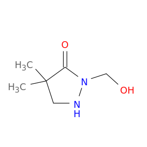 3-Pyrazolidinone, 2-(hydroxymethyl)-4,4-dimethyl-