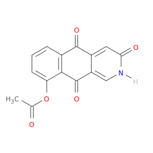 Benz[g]isoquinoline-3,5,10(2H)-trione, 9-(acetyloxy)-