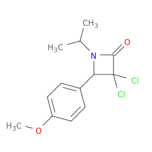 2-Azetidinone, 3,3-dichloro-4-(4-methoxyphenyl)-1-(1-methylethyl)-