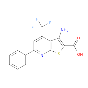 3-氨基-6-苯基-4-(三氟甲基)Thieno[2,3-B]吡啶-2-羧酸