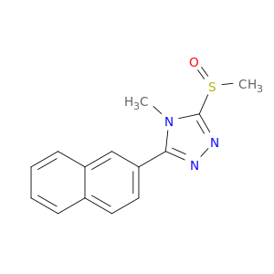 4H-1,2,4-Triazole,4-methyl-3-(methylsulfinyl)-5-(2-naphthalenyl)-