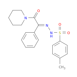 (E)-4-甲基-N-(2-氧亚基-1-苯基-2-(哌啶-1-基)亚乙基)苯磺酰肼