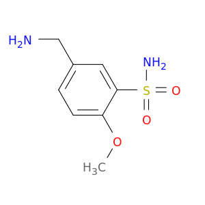 5-(Aminomethyl)-2-methoxybenzene-1-sulfonamide