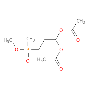 Phosphinic acid, [3,3-bis(acetyloxy)propyl]methyl-, methyl ester