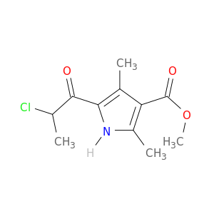 甲基5-(2-氯-1-氧丙基)-2,4-二甲基-1H-吡咯-3-羧酸盐