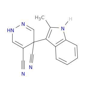4,5-Pyridazinedicarbonitrile, 1,4-dihydro-4-(2-methyl-1H-indol-3-yl)-