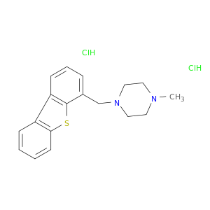 Piperazine,1-(4-dibenzothienylmethyl)-4-methyl-, hydrochloride (1:2)