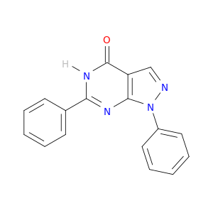 4H-Pyrazolo[3,4-d]pyrimidin-4-one, 1,5-dihydro-1,6-diphenyl-