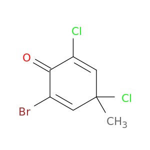 2,5-Cyclohexadien-1-one, 2-bromo-4,6-dichloro-4-methyl-