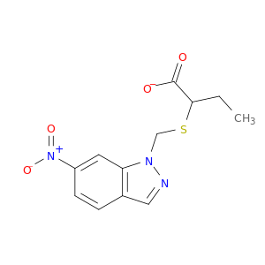 Acetic acid,2-[[(6-nitro-1H-indazol-1-yl)methyl]thio]-, ethyl ester