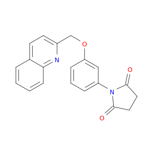 2,5-Pyrrolidinedione,1-[3-(2-quinolinylmethoxy)phenyl]-