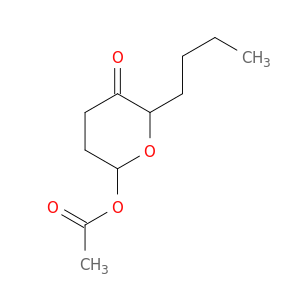 2H-Pyran-3(4H)-one, 6-(acetyloxy)-2-butyldihydro-