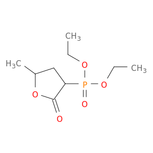 Phosphonic acid, (tetrahydro-5-methyl-2-oxo-3-furanyl)-, diethyl ester