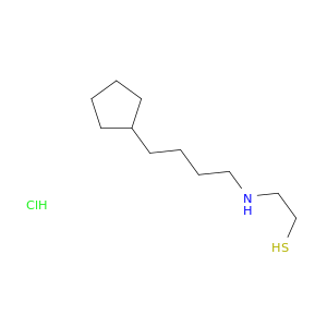 Ethanethiol,2-[(4-cyclopentylbutyl)amino]-, hydrochloride (1:1)