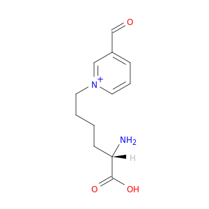 Pyridinium, 1-[(5S)-5-amino-5-carboxypentyl]-3-formyl-