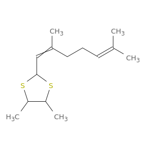 1,3-Dithiolane, 2-(2,6-dimethyl-1,5-heptadienyl)-4,5-dimethyl-
