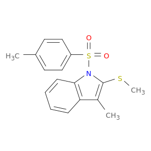 1H-Indole, 3-methyl-1-[(4-methylphenyl)sulfonyl]-2-(methylthio)-